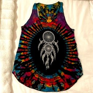 SOLD Fun Tie Dye Tank Top